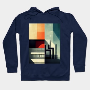 Bauhaus architectural illustration Hoodie